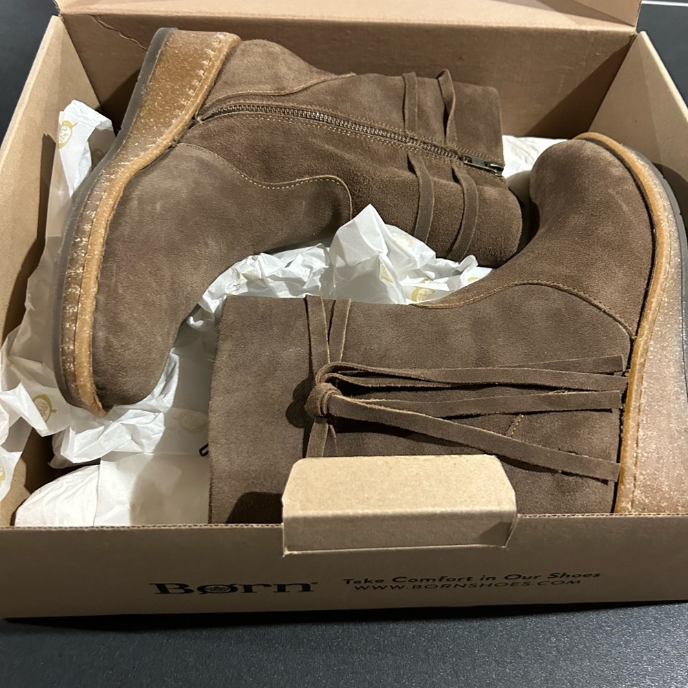 Brown Suede Boots